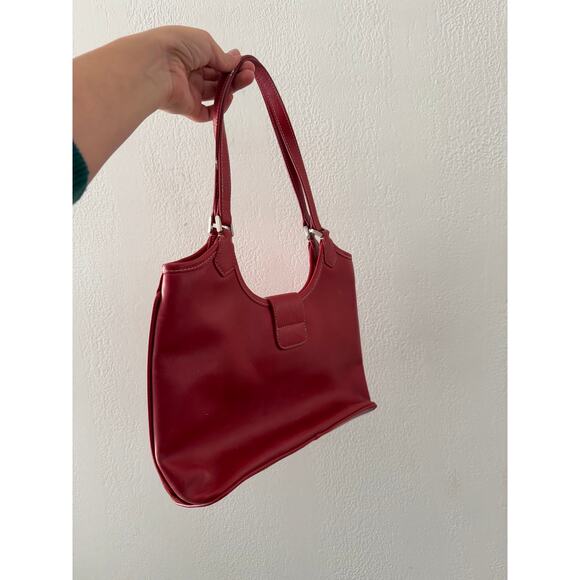 Red Liz Claiborne Shoulder Bag/ Tote - Picture 2 of 4